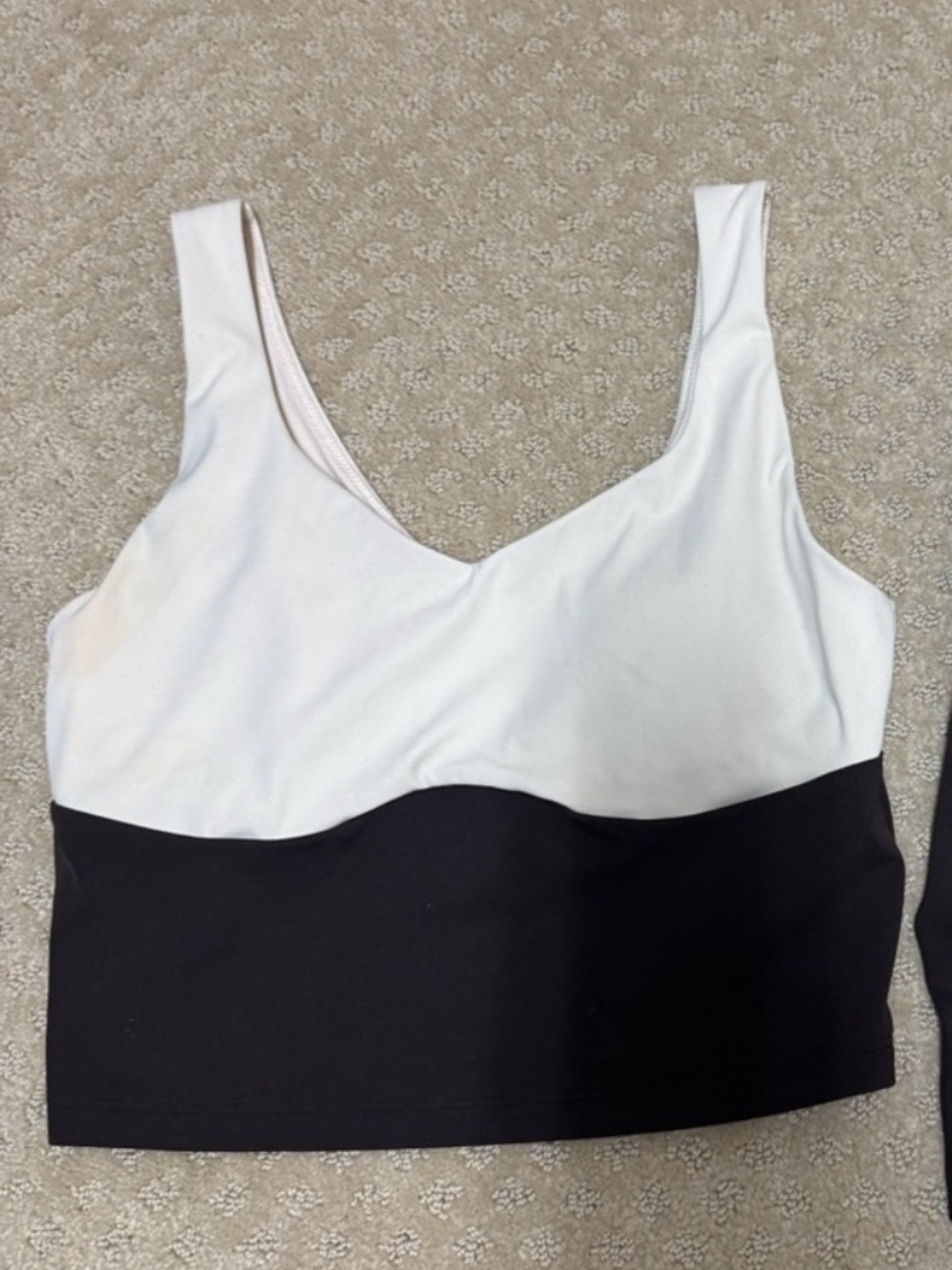 Old Navy Two-Tone Brow & Ivory Active Top